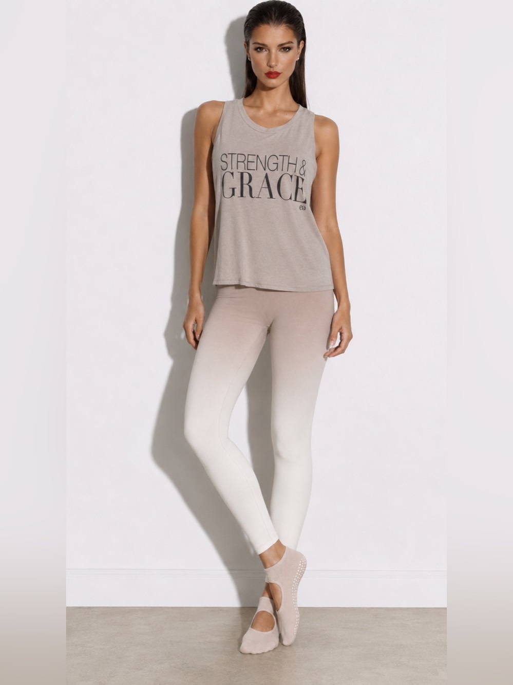 EDJE ACTIV Strength & Grace Ombré Graphic Tank Top | XS | Like New